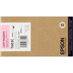 Epson T603C Magenta Light Cartucho de Tinta Original - C13T603C00