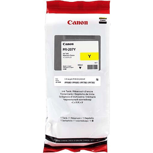 Canon PFI207 Amarillo Cartucho de Tinta Original - PFI207Y/8792B001