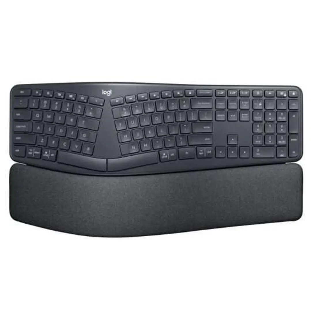 Logitech Ergo K860 Teclado Bluetooth Inalambrico USB - Ergonomico - Reposamuñecas - Color Negro 1