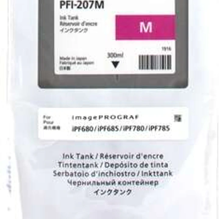 Canon PFI207 Magenta Cartucho de Tinta Original - PFI207M/8791B001 1