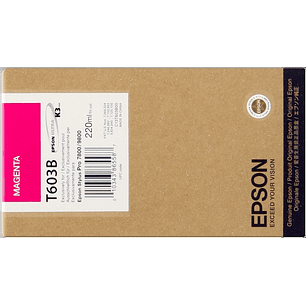 Epson T603B Magenta Cartucho de Tinta Original - C13T603B00
