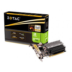 Zotac GeForce GT 730 Tarjeta Grafica 4GB GDDR3 HDMI, DVI-D, VGA