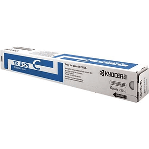 Kyocera TK8325 Cyan Cartucho de Toner Original - 1T02NPCNL0/TK8325C
