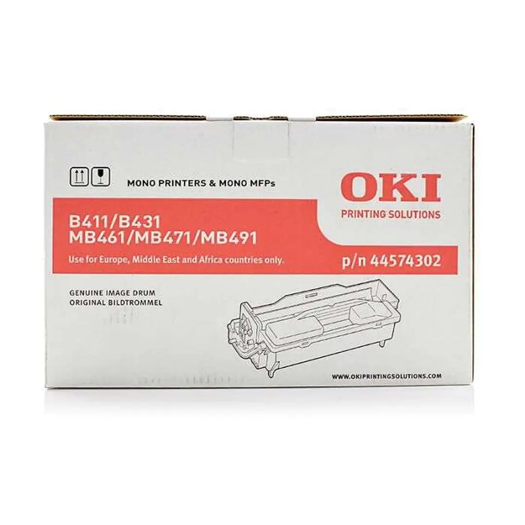 OKI B411/B431/MB461/MB471/MB491/B412/B432/B512/MB472/MB492/MB562 Tambor de Imagen Original - 44574302 (Drum) 1