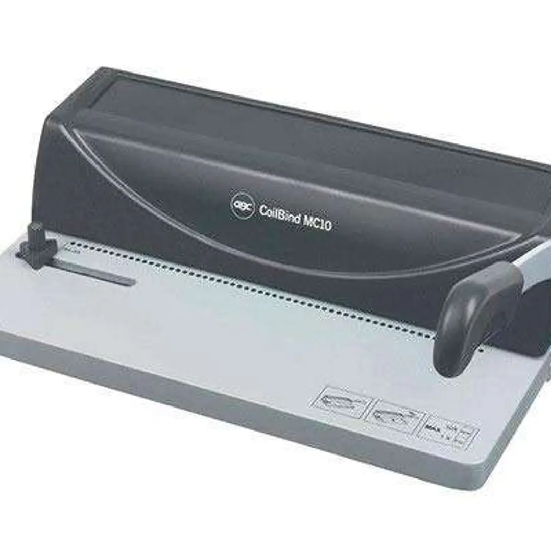 GBC MC10 CoilBind Encuadernadora A4 de Espiral Metalica - Perfora hasta 10 Hojas - Encuaderna hasta 450 Hojas 1