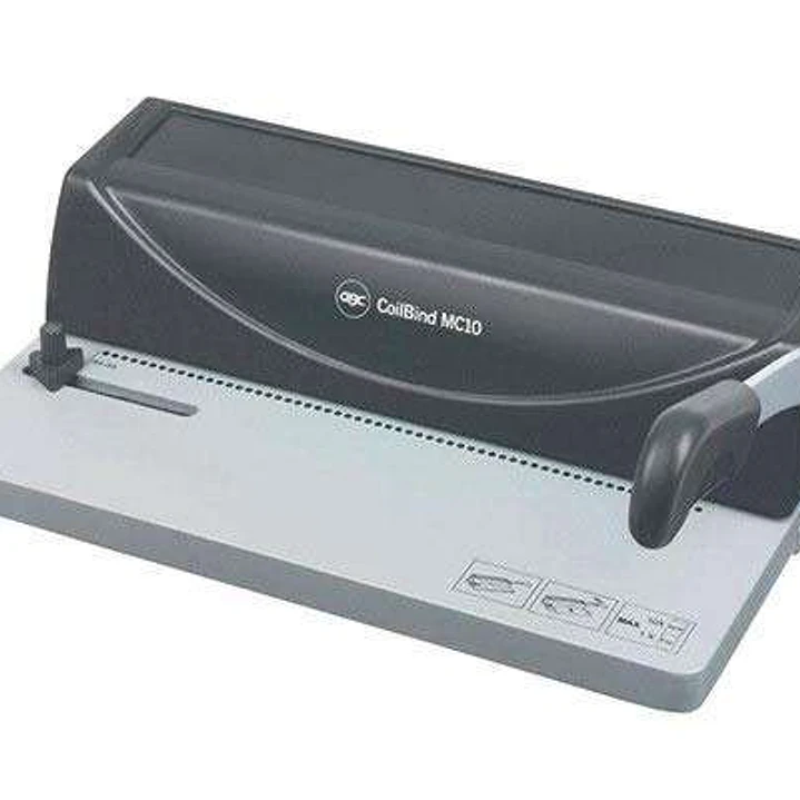 GBC MC10 CoilBind Encuadernadora A4 de Espiral Metalica - Perfora hasta 10 Hojas - Encuaderna hasta 450 Hojas 1