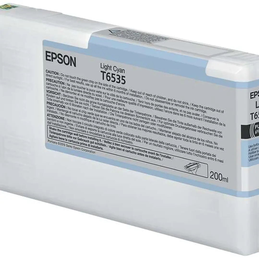 Epson T6535 Cyan Light Cartucho de Tinta Original - C13T653500 1