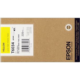Epson T6034 Amarillo Cartucho de Tinta Original - C13T603400