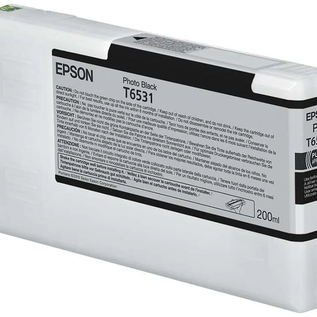Epson T6531 Negro Photo Cartucho de Tinta Original - C13T653100 1