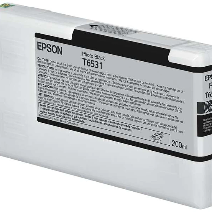 Epson T6531 Negro Photo Cartucho de Tinta Original - C13T653100 1