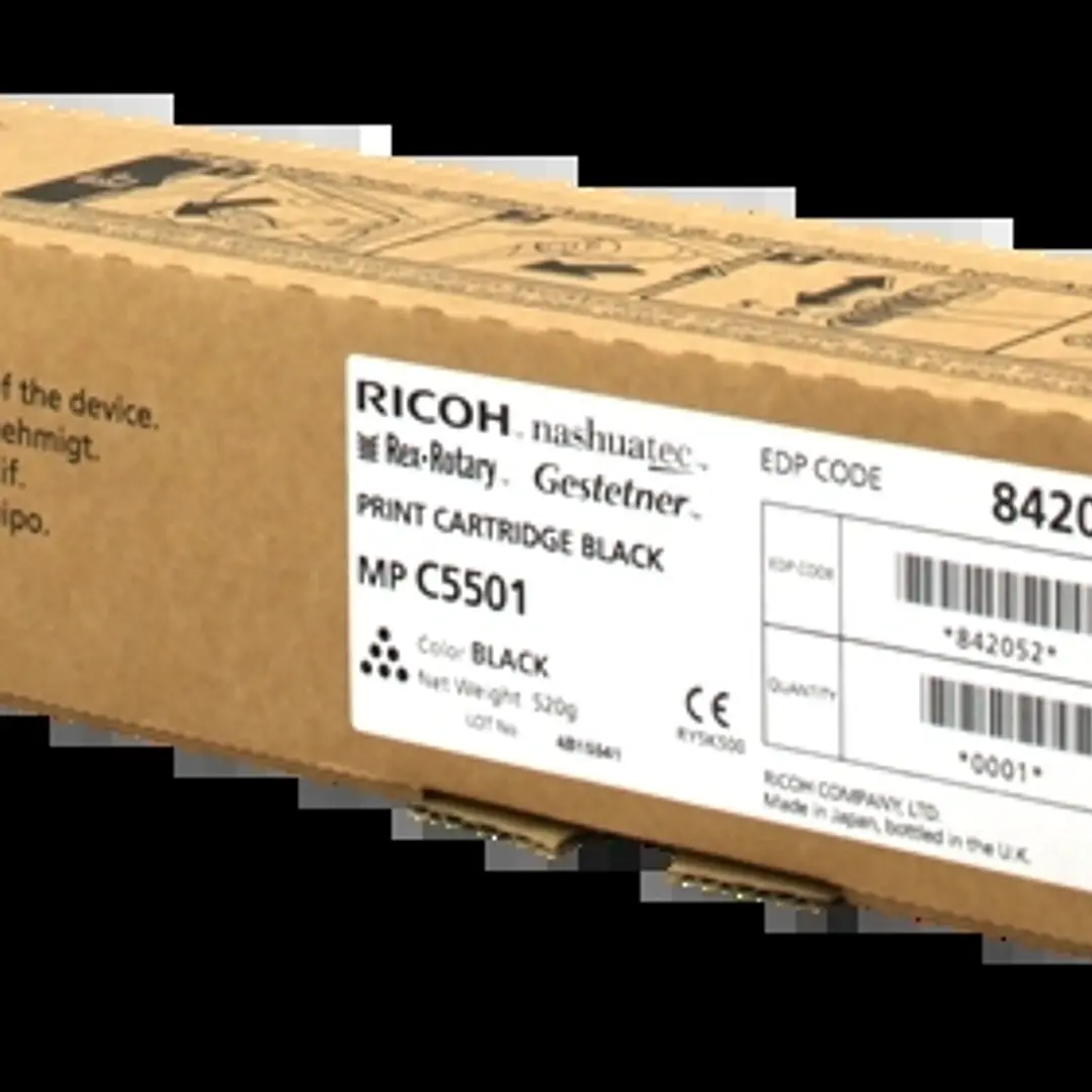 Ricoh Aficio MP-C4501/MP-C5501 Negro Cartucho de Toner Original - 842052/841583/841456 1