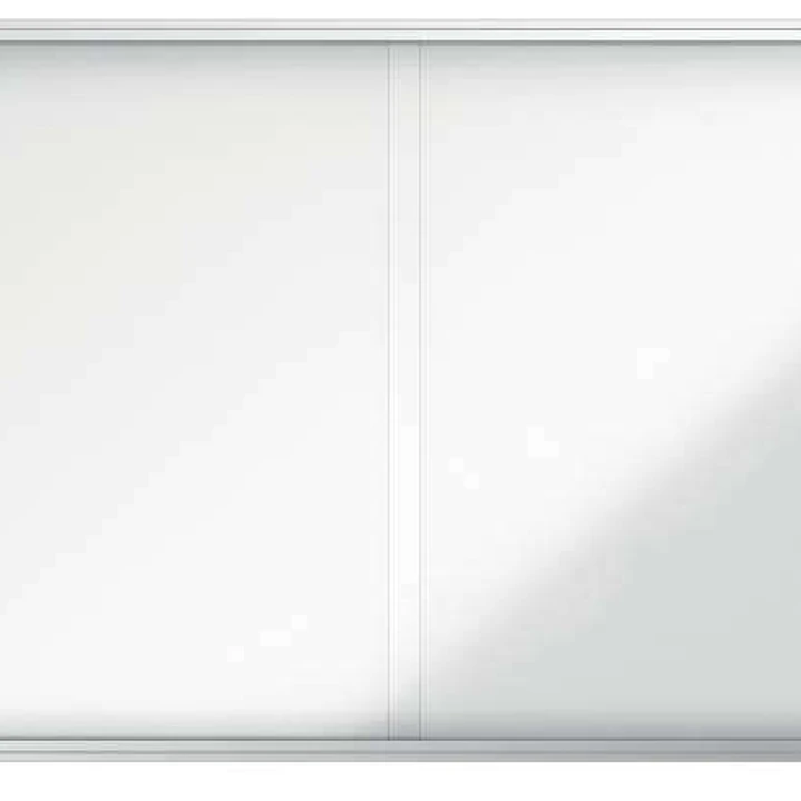 Nobo Vitrina Interior para 27 Hojas A4 con Superficie Magnetica y Puerta Deslizante - 997x2072x54mm - Marco de Aluminio - Puertas de Cristal de Seguri 1