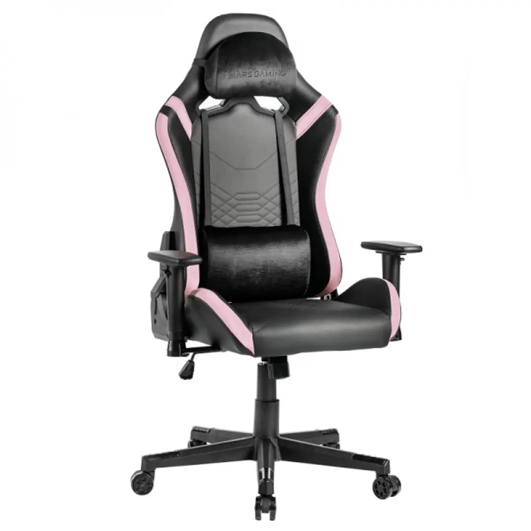 Mars Gaming MGC-PRO Silla Gaming - Cuero PU - Cojines Soft-Touch - Reposabrazos 2D - Respaldo Reclinable 135º - Base Acero - Ruedas XL - Soporta 150 k 1