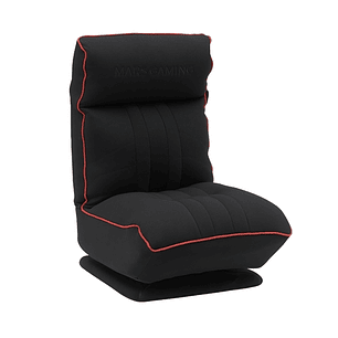 Mars Gaming MGC-THRONE Sofa Gaming de Espuma de Alta Densidad - Base con Rotacion 360º - Respaldo y Reposacabezas Ajustables - Plegable - Tejido Trans