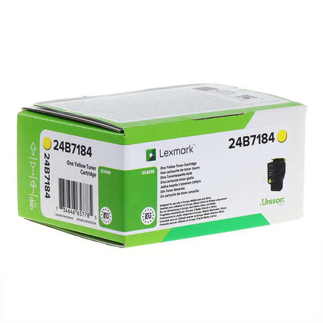 Lexmark XC2240/XC4240 Amarillo Cartucho de Toner Original - 24B7184 1