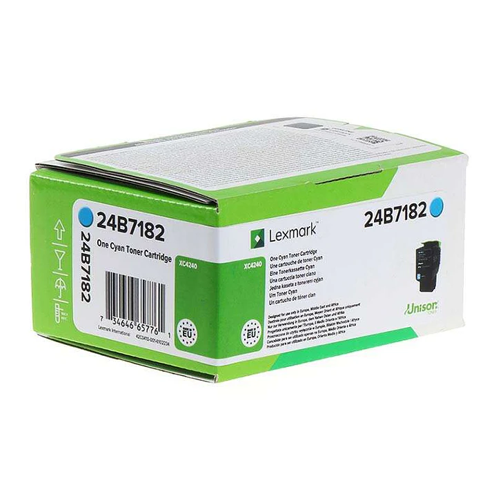 Lexmark XC2240/XC4240 Cyan Cartucho de Toner Original - 24B7182 1