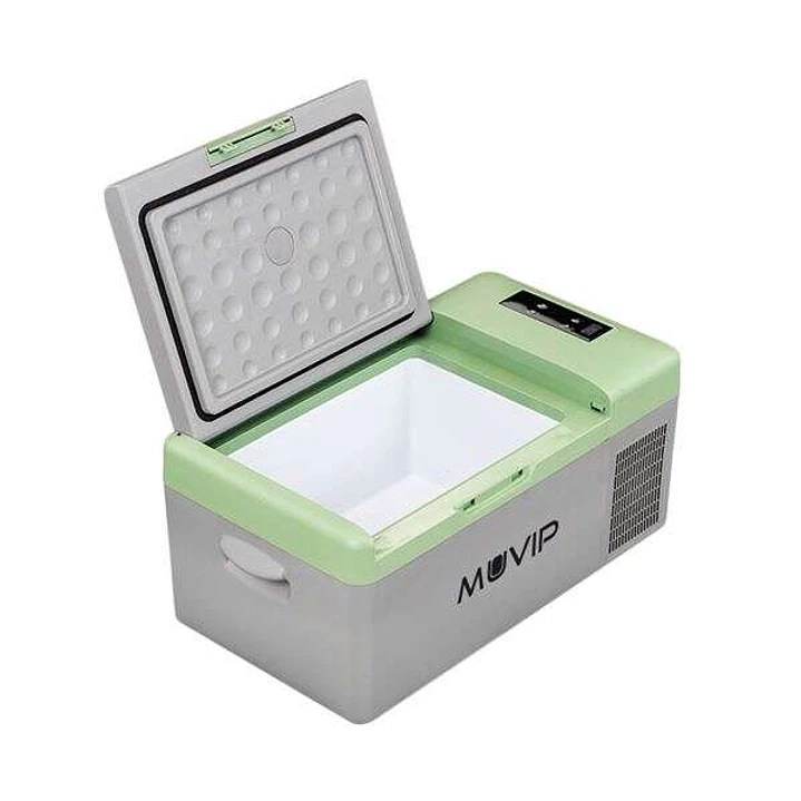 Muvip Nevera de Compresor Portatil 15 Litros 50W - Asas de Transporte - Compresor Silencioso - Color Gris 1