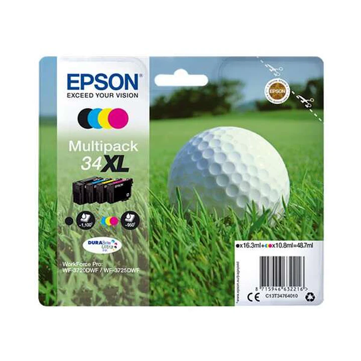 Epson T3476 Pack de 4 Cartuchos de Tinta Originales - C13T34764010 1