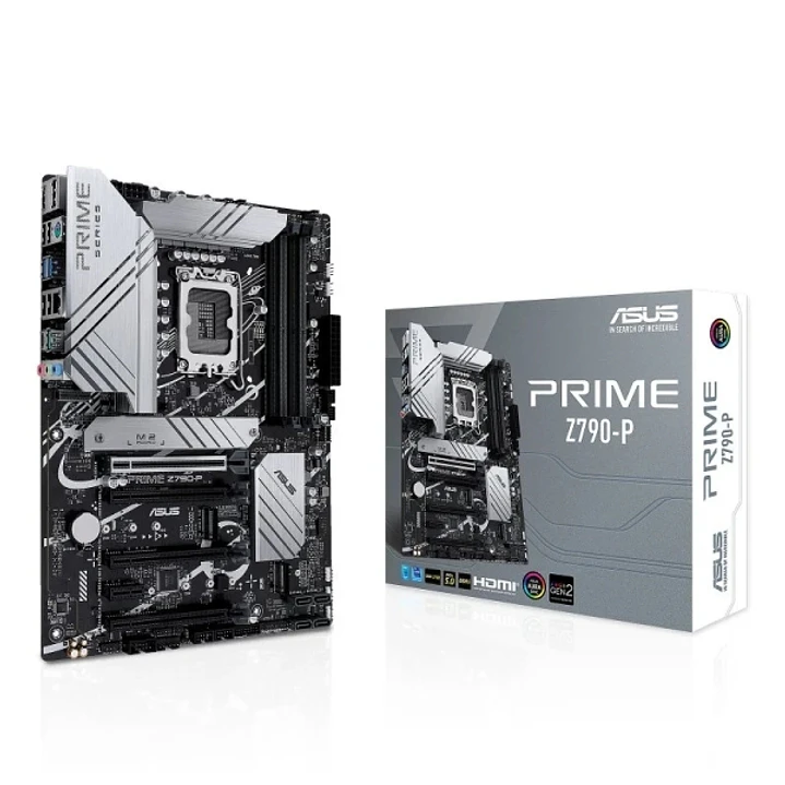 Asus Prime Z790-P Placa Base Intel 1700 - HDMI, DisplayPort, PCIe 3.0, 4.0 y 5.0 M2, 4x Sata III, USB 2.0, 3.2, USB-C, RJ-45 1