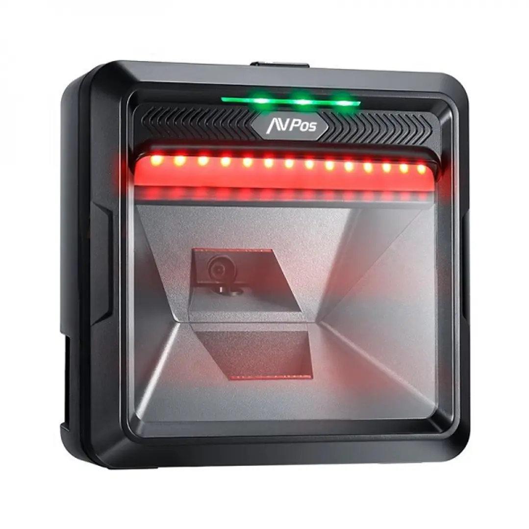 AVPos AVP-BP760-2D Lector de Codigos de Sobremesa - Escaneo Automatico- Lectura de Codigos 1D, 2D y QR - USB - Color Negro 1