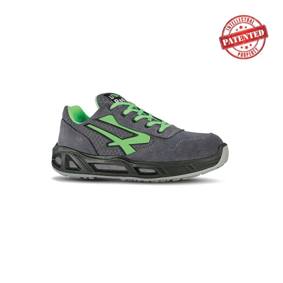 Upower Point Carpet S ESD Calzado de Seguridad Bajos - Talla 37 - Parte Superior de Nailon Ultraflexible y Gamuza Suave, Puntera de Aluminio, Antiarru 1