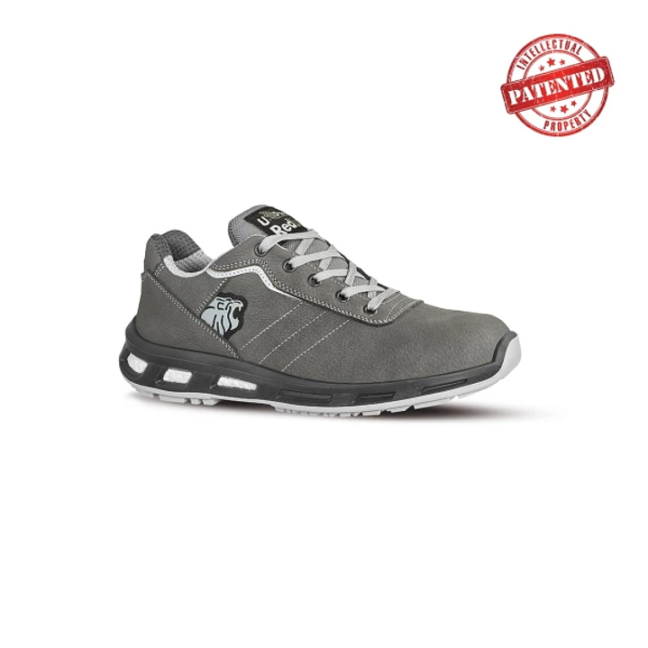 Upower Ring S ESD Calzado de Seguridad Bajos - Talla 40 - Cuero Nubuck, Puntera de Aluminio, Suela PU/PU, Hidrofugos, Antiarrugas, Antideslizantes, Pr 1