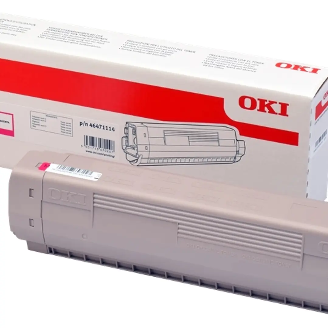 OKI C813 Magenta Cartucho de Toner Original - 46471114 1