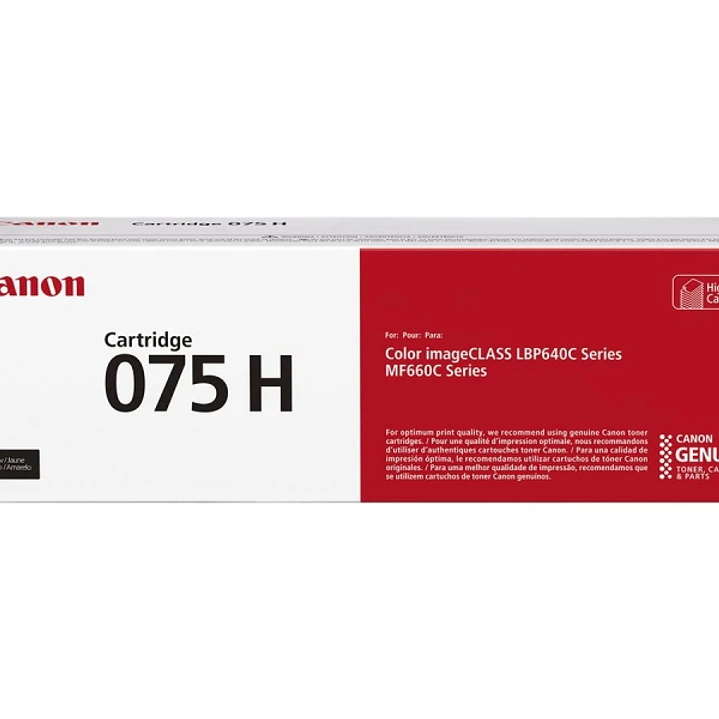 Canon 075H Amarillo Cartucho de Toner Original - 6366C002 1