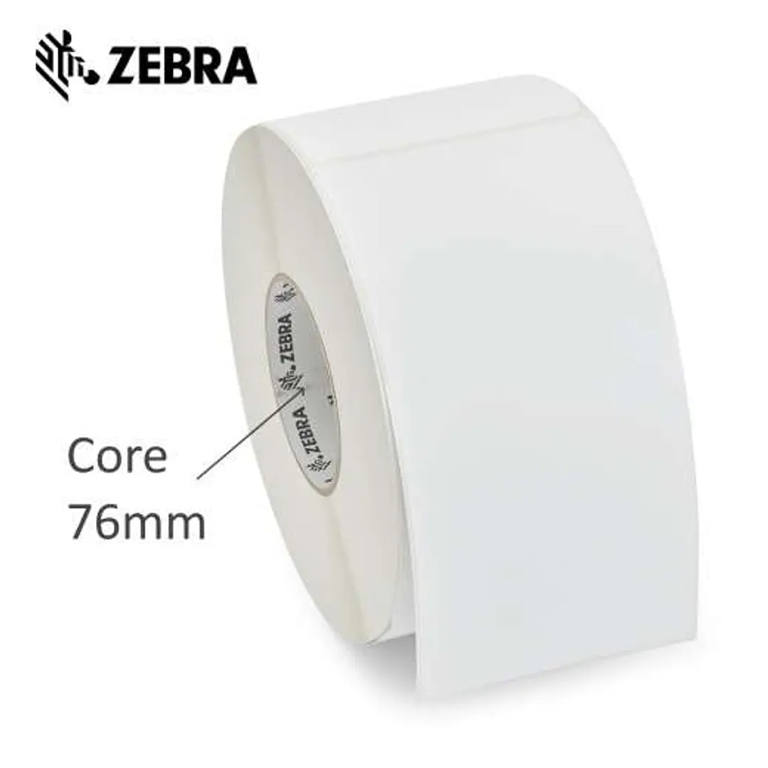 Zebra Z-Perform 1000D Pack de 6 Rollos de Etiquetas Termicas Originales 76x25mm - Adhesivo Permanente - 5.180 Unidades x Rollo - 880738-025 1