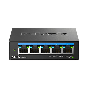 D-Link Switch 5 Puertos Multigigabit 2.5G No Gestionado - Switching 25 Gbps - Chasis Metalico
