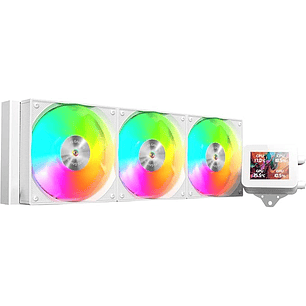 Mars Gaming ML-VISION360 Kit de Refrigeracion Liquida - Potencia 600W - Compatibilidad Universal - Iluminacion ARGB - Bomba Opti-Chamber - Pantalla LC