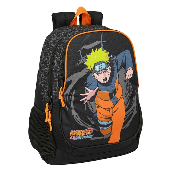 Safta Naruto Mochila Adaptable a Carro - Portabotellas - Dos Compartimentos Grandes - Tirador Doble - Hombreras Ergonomicas y Acolchadas - Asa de Mano 1