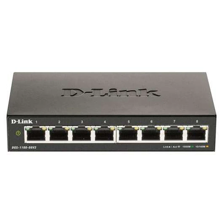 D-Link Switch Smart 8 Puertos Gigabit 10/100/1000 Mbps 1