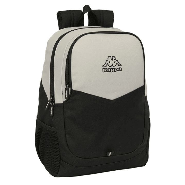 Safta Kappa Grey Mochila Adaptable a Carro - Portabotellas - Dos Compartimentos Grandes - Tirador Doble - Hombreras Ergonomicas y Acolchadas - Asa de  1