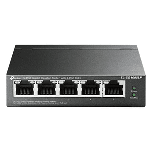 TP-Link Switch de Sobremesa - 5 Puertos Gigabit con 4 Puertos PoE