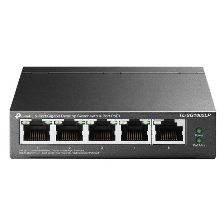 TP-Link Switch de Sobremesa - 5 Puertos Gigabit con 4 Puertos PoE 1