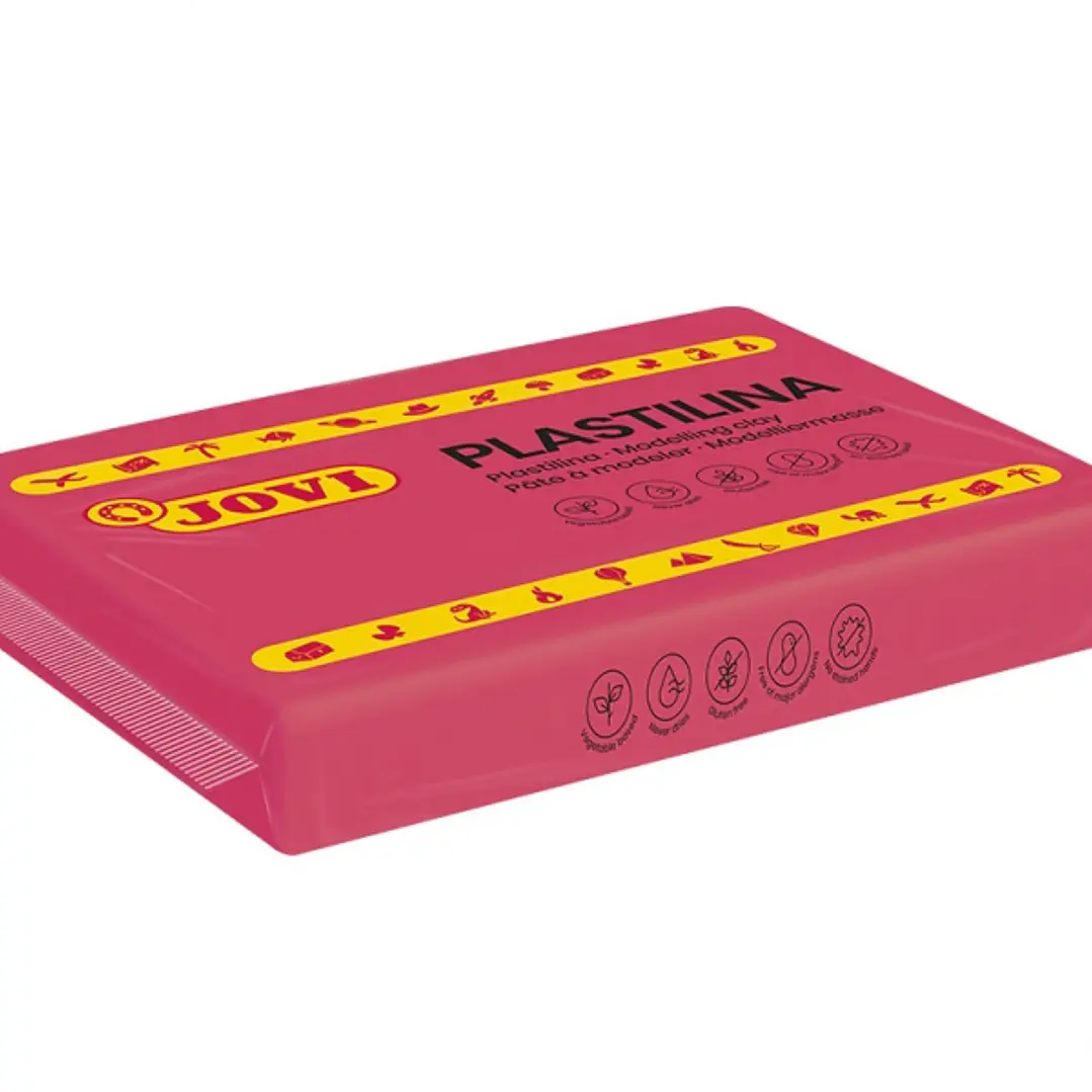 Jovi Caja de 15 Pastillas de Plastilina 350gr - Pasta Vegetal - No Se Seca - sin Gluten - Inocua - Facil de Moldear - Ideal para Figuras Voluminosas - 1