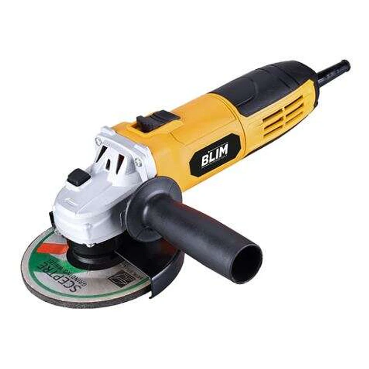 Blim Radial 125mm - Potencia 750W - Diseño Ergonomico - Empuñadura Multiposicion - Proteccion Antichispas - Boton de Bloqueo - Color Amarillo 1