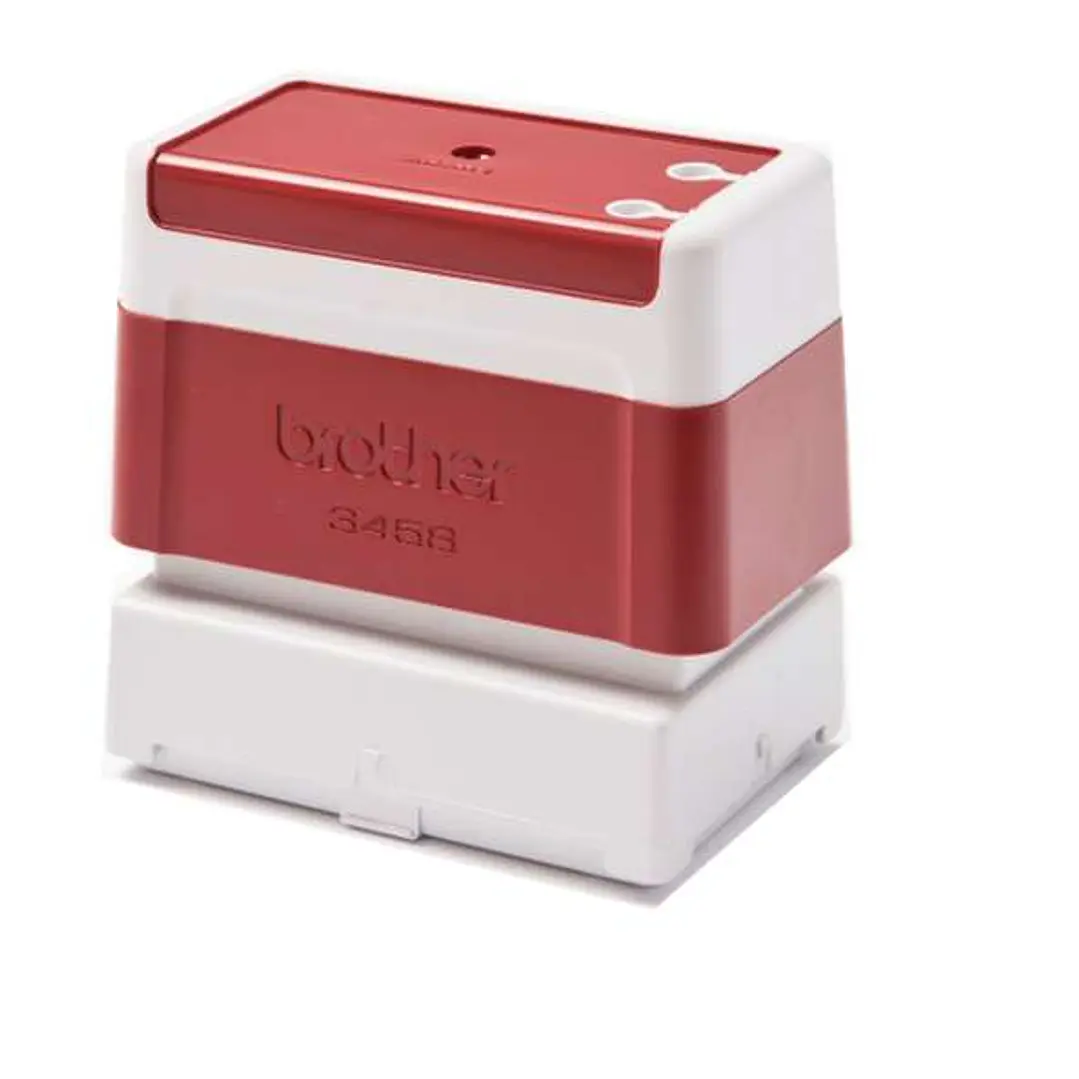 Brother PR3458R6P Pack de 6 Monturas de Sellos Originales - 34x58mm - Color Rojo 1