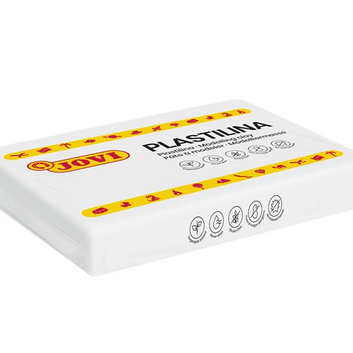 Jovi Caja de 15 Pastillas de Plastilina 350gr - Pasta Vegetal - No Se Seca - sin Gluten - Inocua - Facil de Moldear - Ideal para Figuras Voluminosas - 1