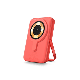 Urban Factory Magnee Power Powerbank Universal 10000mAh - Entrada USB-C - Salida USB-C, USB-A e Inalambrica - Color Naranja Neon