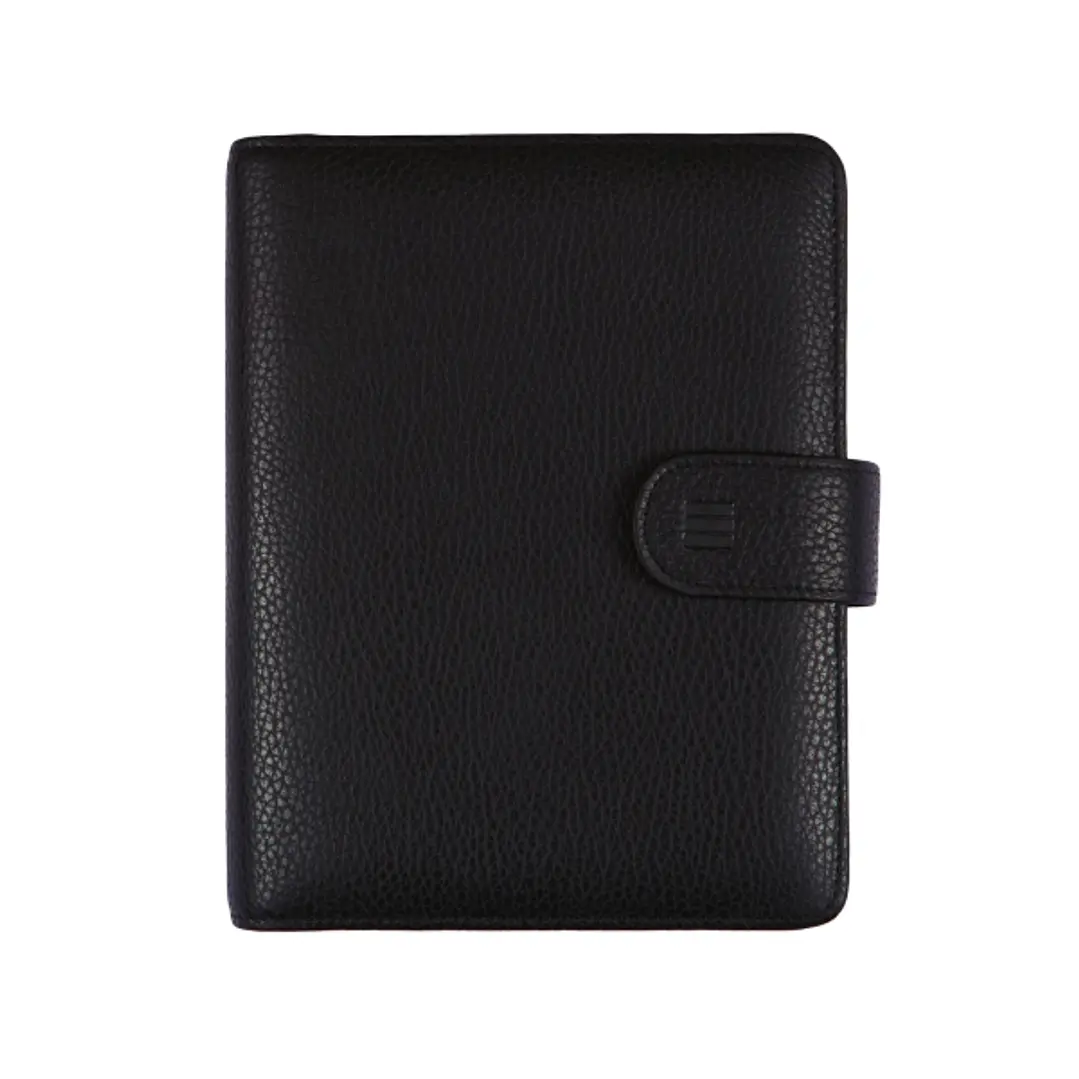 Finocam Open Piel Andrea Agenda Organizador - Anual 2026 - Formato 500 - 165x40x210mm - Semana Vista en Vertical - Color Negro 1