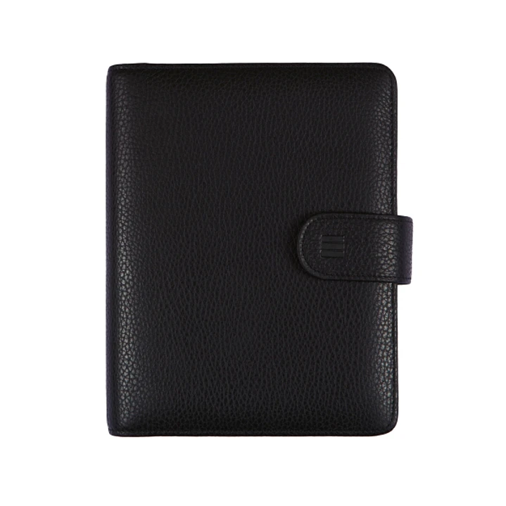 Finocam Open Piel Andrea Agenda Organizador - Anual 2026 - Formato 500 - 165x40x210mm - Semana Vista en Vertical - Color Negro 1