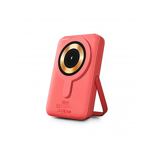 Urban Factory Magnee Power Powerbank Universal 10000mAh - Entrada USB-C - Salida USB-C, USB-A e Inalambrica - Color Coral