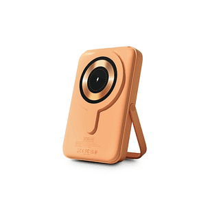 Urban Factory Magnee Power Powerbank Universal 10000mAh - Entrada USB-C - Salida USB-C, USB-A e Inalambrica - Color Albaricoque