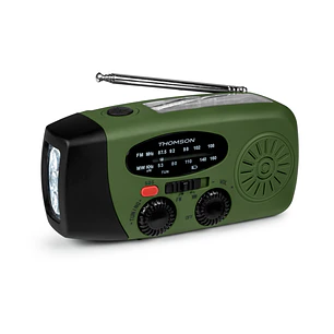 Thomson RT260 Radio - Linterna de Emergencia - Funcion Powerbank -  Color Verde