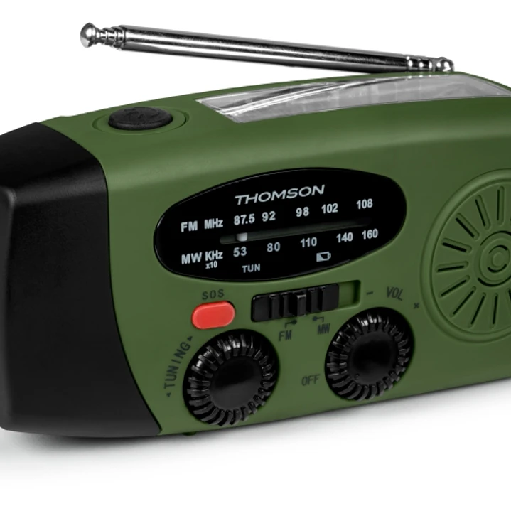 Thomson RT260 Radio - Linterna de Emergencia - Funcion Powerbank -  Color Verde 1