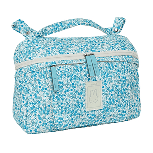 Safta Miffy Mum Garden Bolso de 7.82L - Adaptable a Carrito - Bolsillo para Toallitas - Bolsillo Trasero - Cierre de PVC - 340x100x230mm - Color Azul 