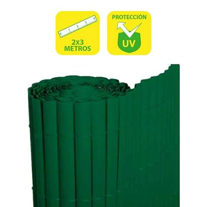 SunGarden Cañizo Plastico Doble Cara 2x3m - Color Verde 1
