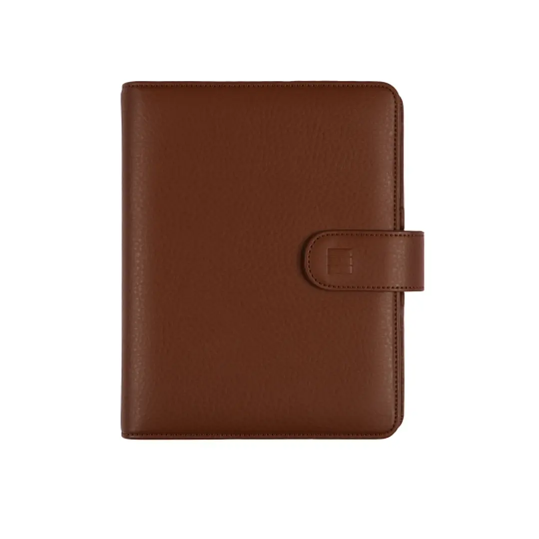 Finocam Open Leo Agenda Organizador - Anual 2026 - Formato 500 - 165x43x210mm - 1 Dia por Pagina - Color Marron 1